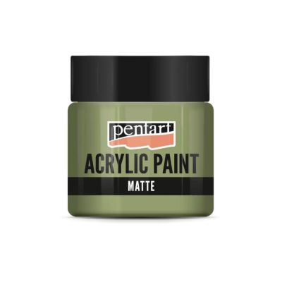 Akrylová farba matná 50 ml, tŕňová zelená