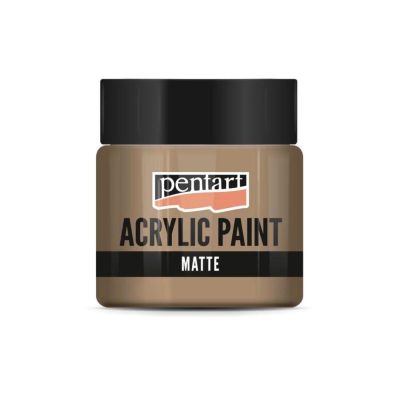 Akrylová farba matná 50 ml, tmavá piesková