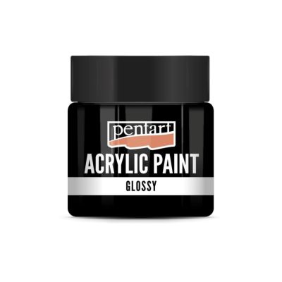 Akrylová farba lesklá 50 ml, čierna