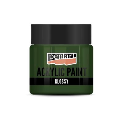 Akrylová farba lesklá 50 ml, jedľová zelená
