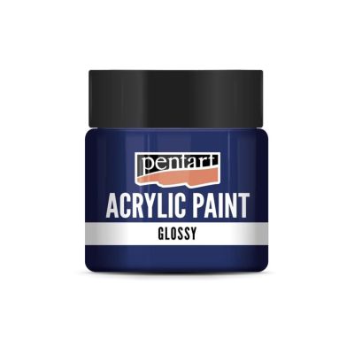 Akrylová farba lesklá 50 ml, tmavomodrá