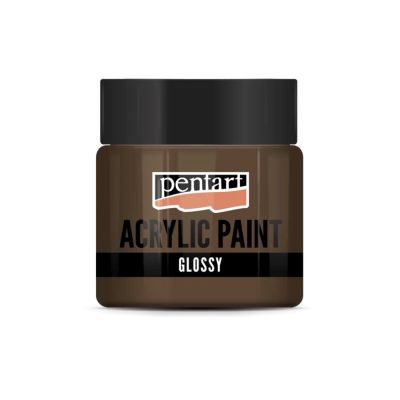 Akrylová farba lesklá 50 ml, svetlohnedá