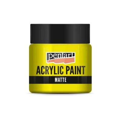 Akrylová farba matná 50 ml, žltá
