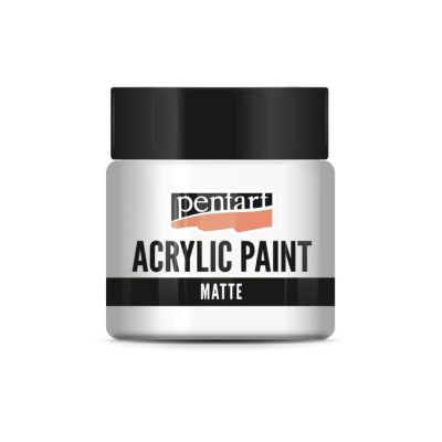 Akrylová farba matná 50 ml, biela