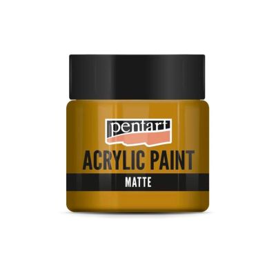 Akrylová farba matná 50 ml, žltočervená terakota