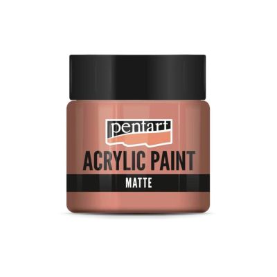 Akrylová farba matná 50 ml, koralová
