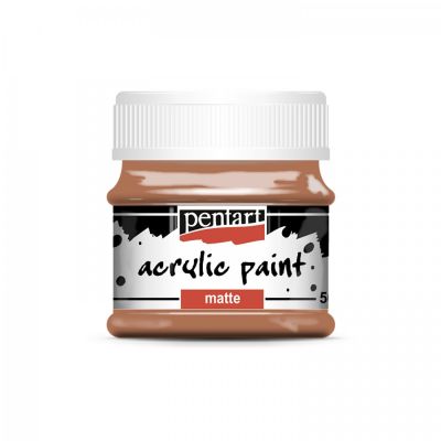 Akrylová farba matná 50 ml, červenohnedá terakota