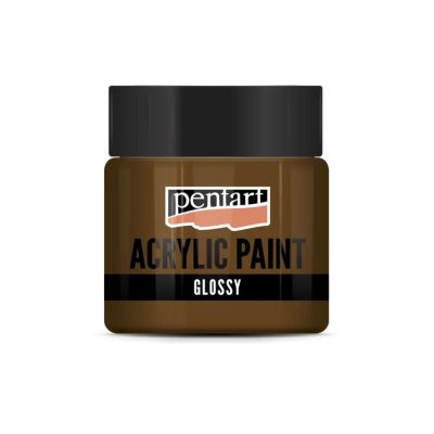 Akrylová farba lesklá 50 ml, gaštanová