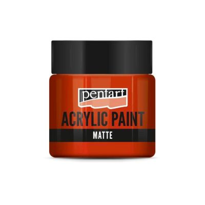 Akrylová farba matná 50 ml, červená