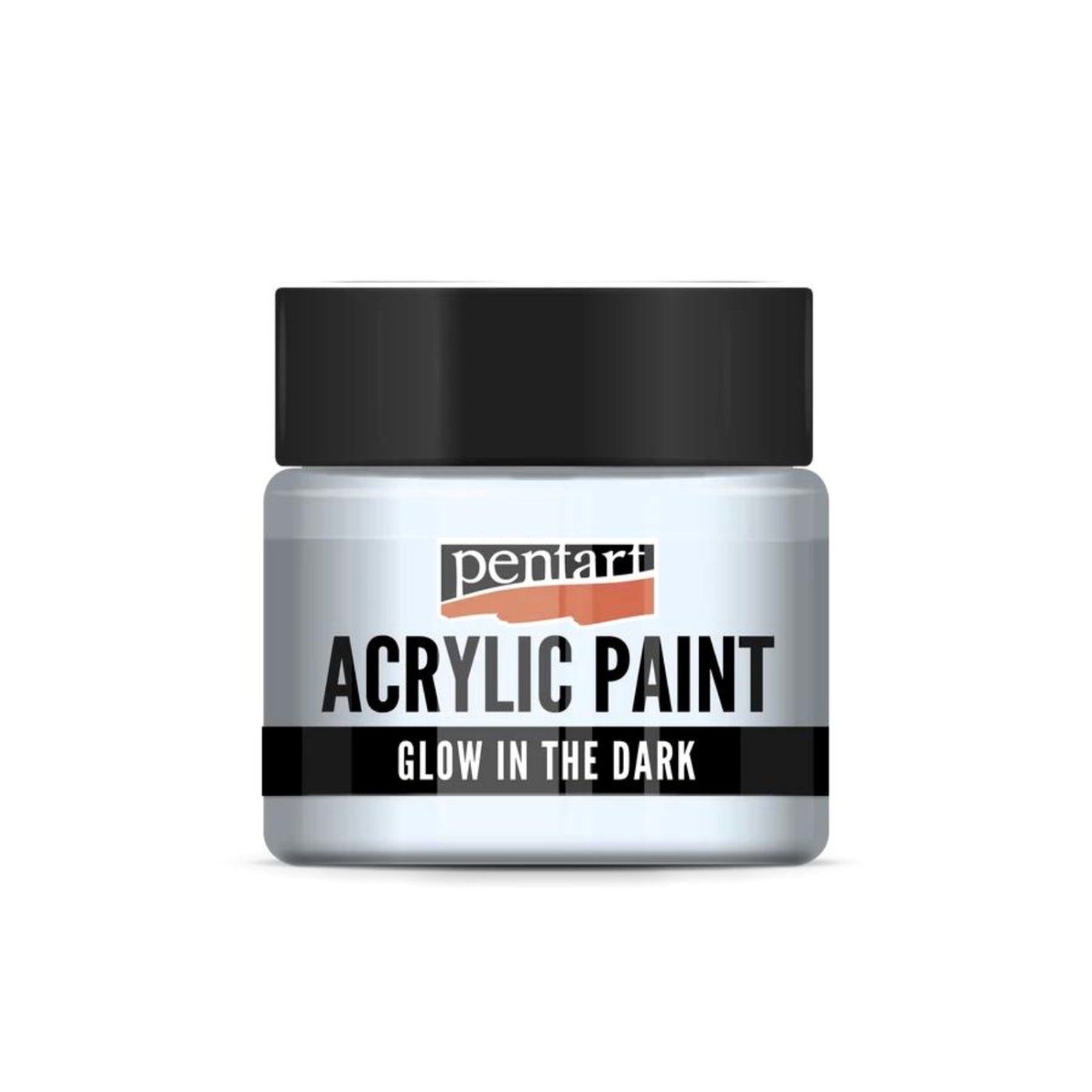 Akrylová farba 30 ml, svieti v tme, svetlá modrá