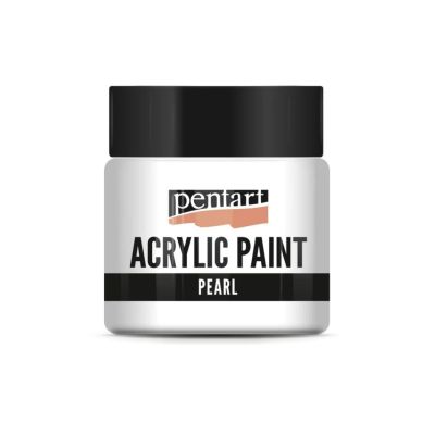 Akrylová farba perleťová 50 ml, biela
