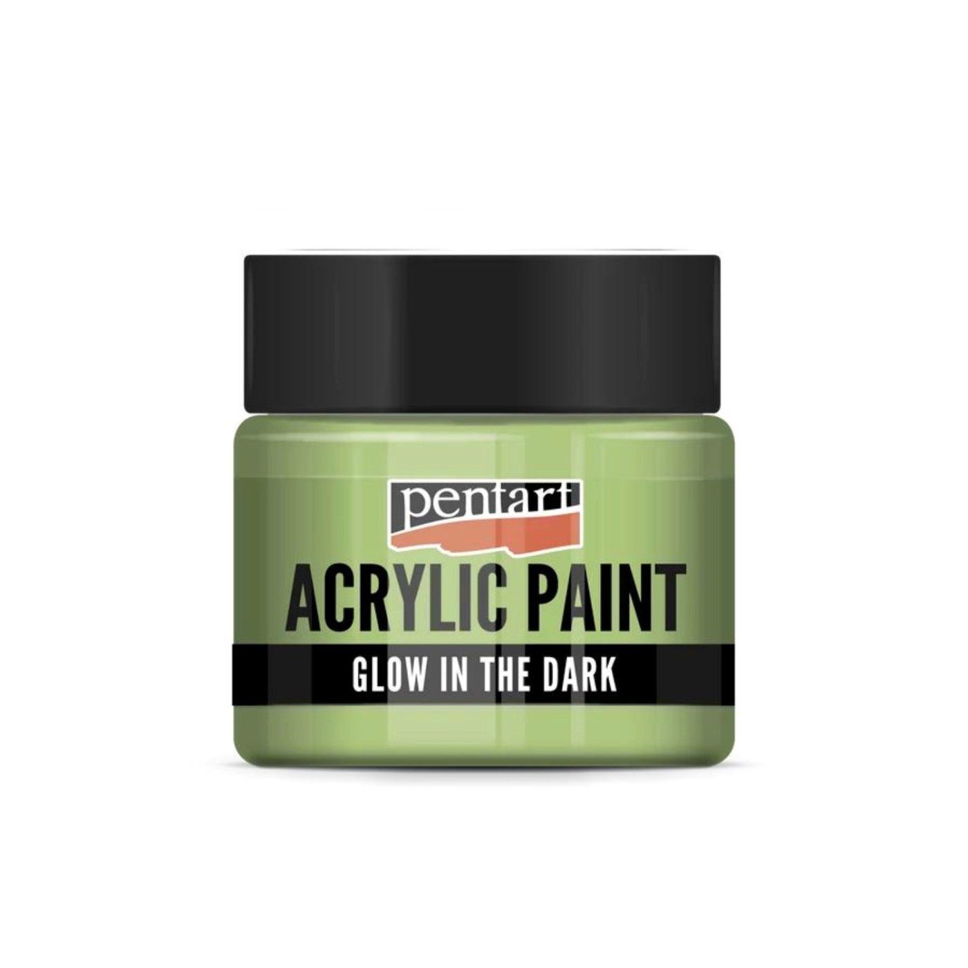 Akrylová farba 30 ml, svieti v tme, zelená
