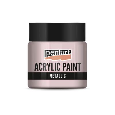 Akrylová farba 50 ml, metalická ružová