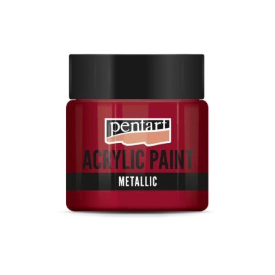 Akrylová farba 50 ml, metalická bordová