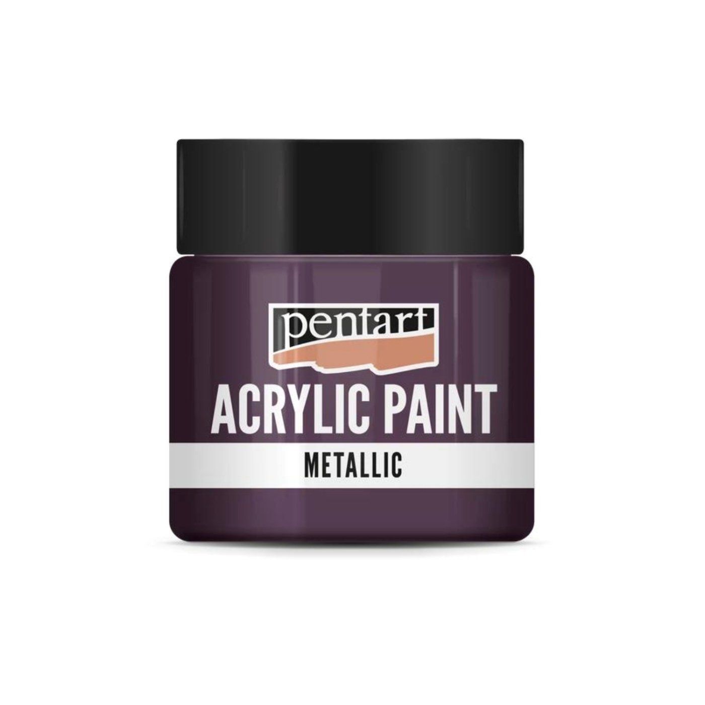 Akrylová farba 50 ml, metalická baklažánová