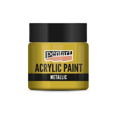 Akrylová farba 50 ml, metalická antická zlatá