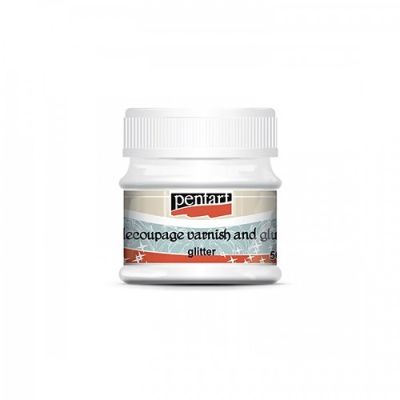 Decoupage lepidlo s lakom a glitrami 50 ml
