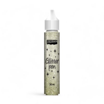 Glitter pen, 30 ml, zlatá