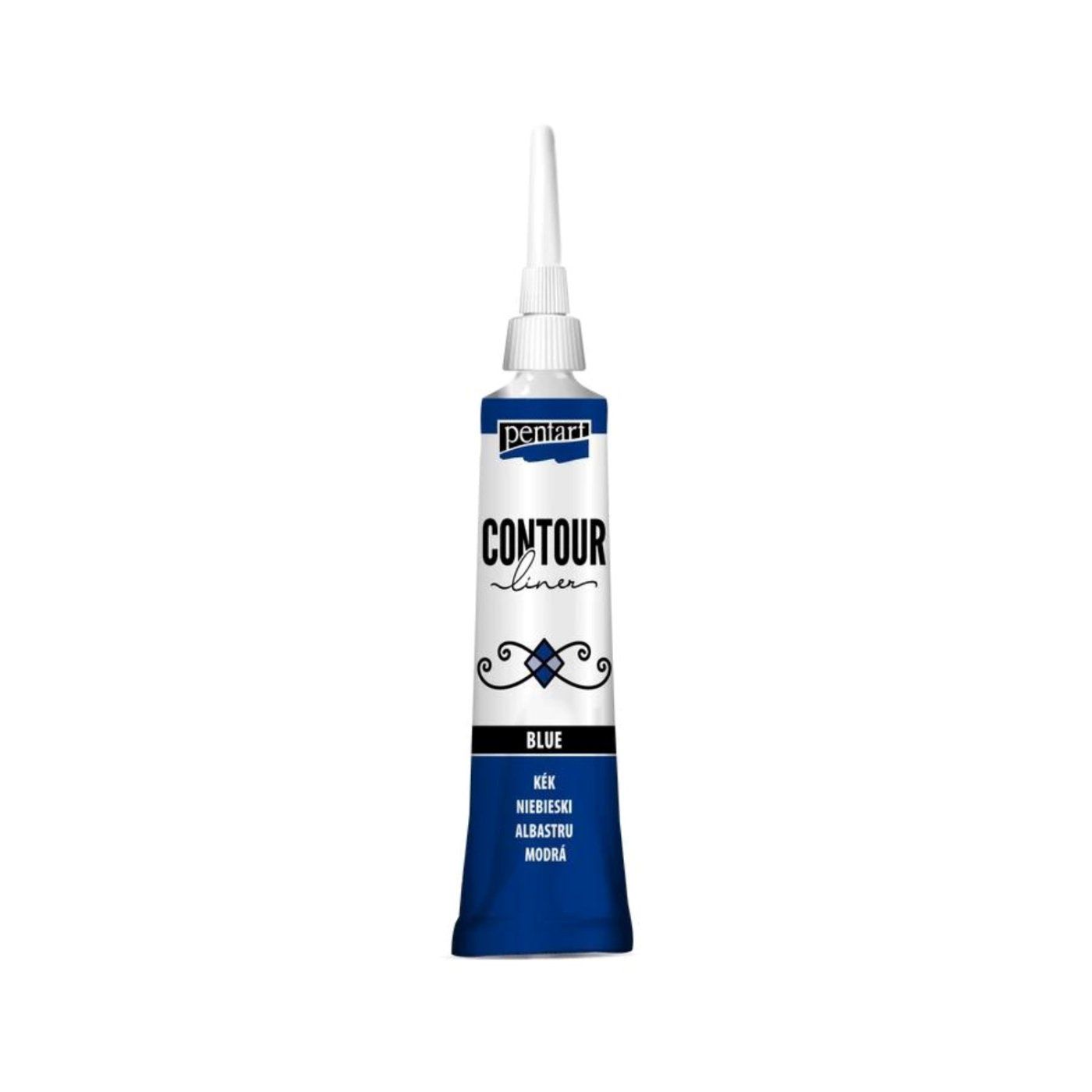 Univerzálna kontúrovacia farba 20 ml modrá