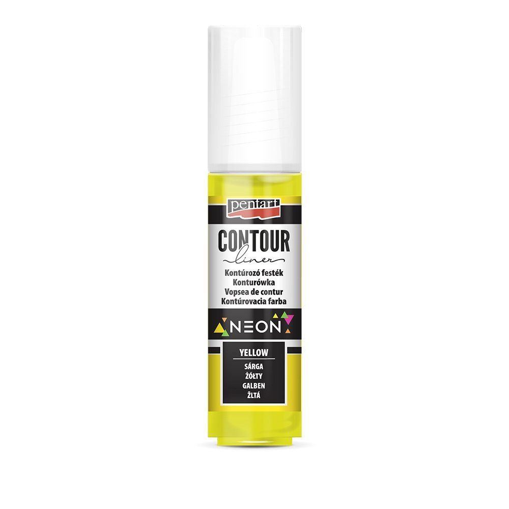Univerzálna kontúrovacia farba 20 ml, neónová žltá
