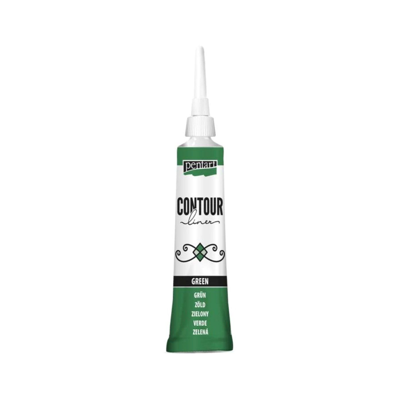 Univerzálna kontúrovacia farba 20 ml zelená