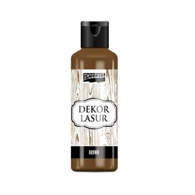 Lazúra na drevo, 80 ml, hnedá