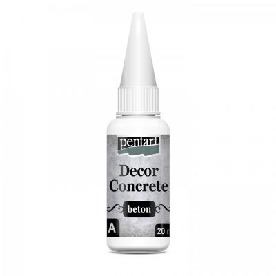Decor beton, betónový prášok ľahký, 250 ml + 20 ml