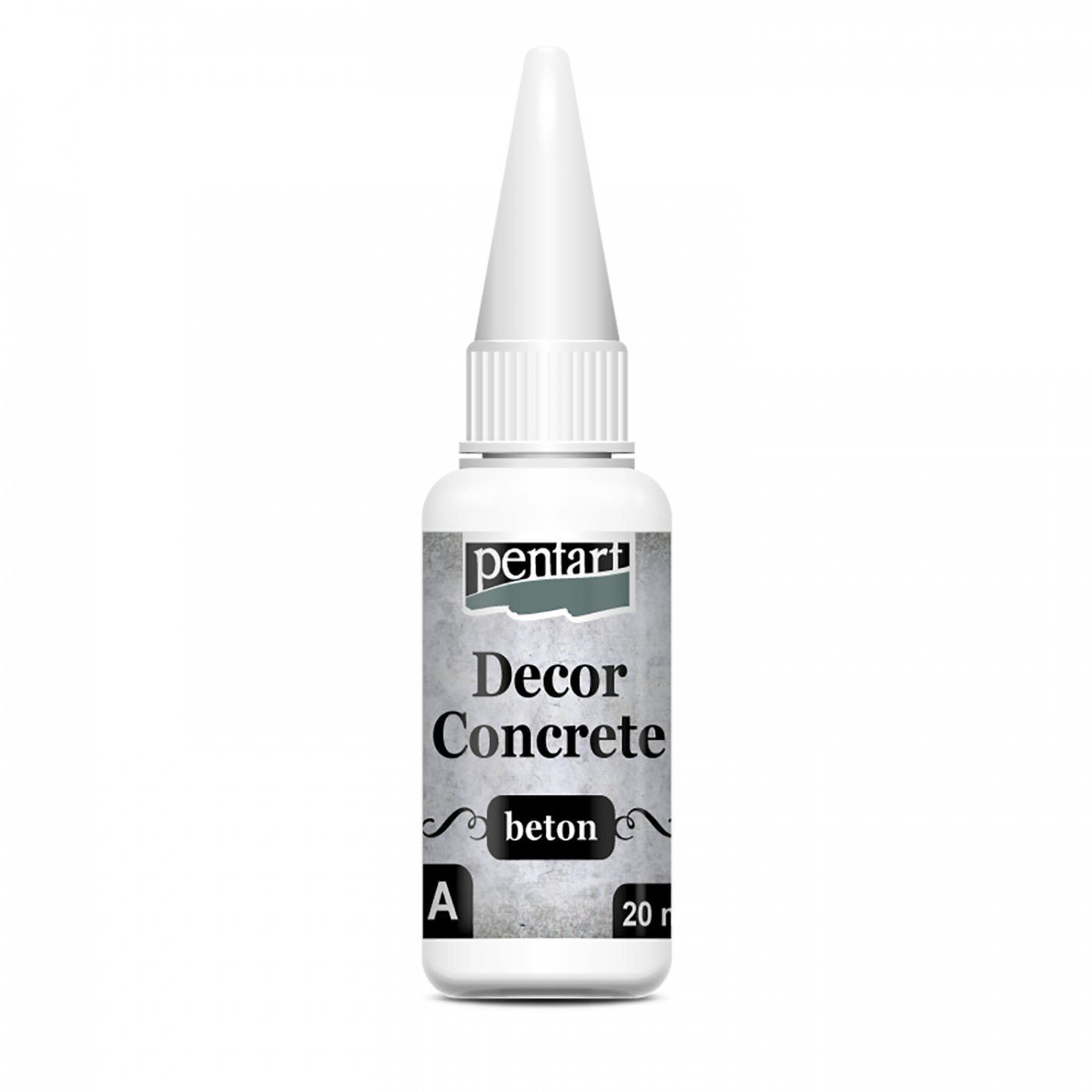Decor beton, betónový prášok hrubý, 250 ml + 20 ml