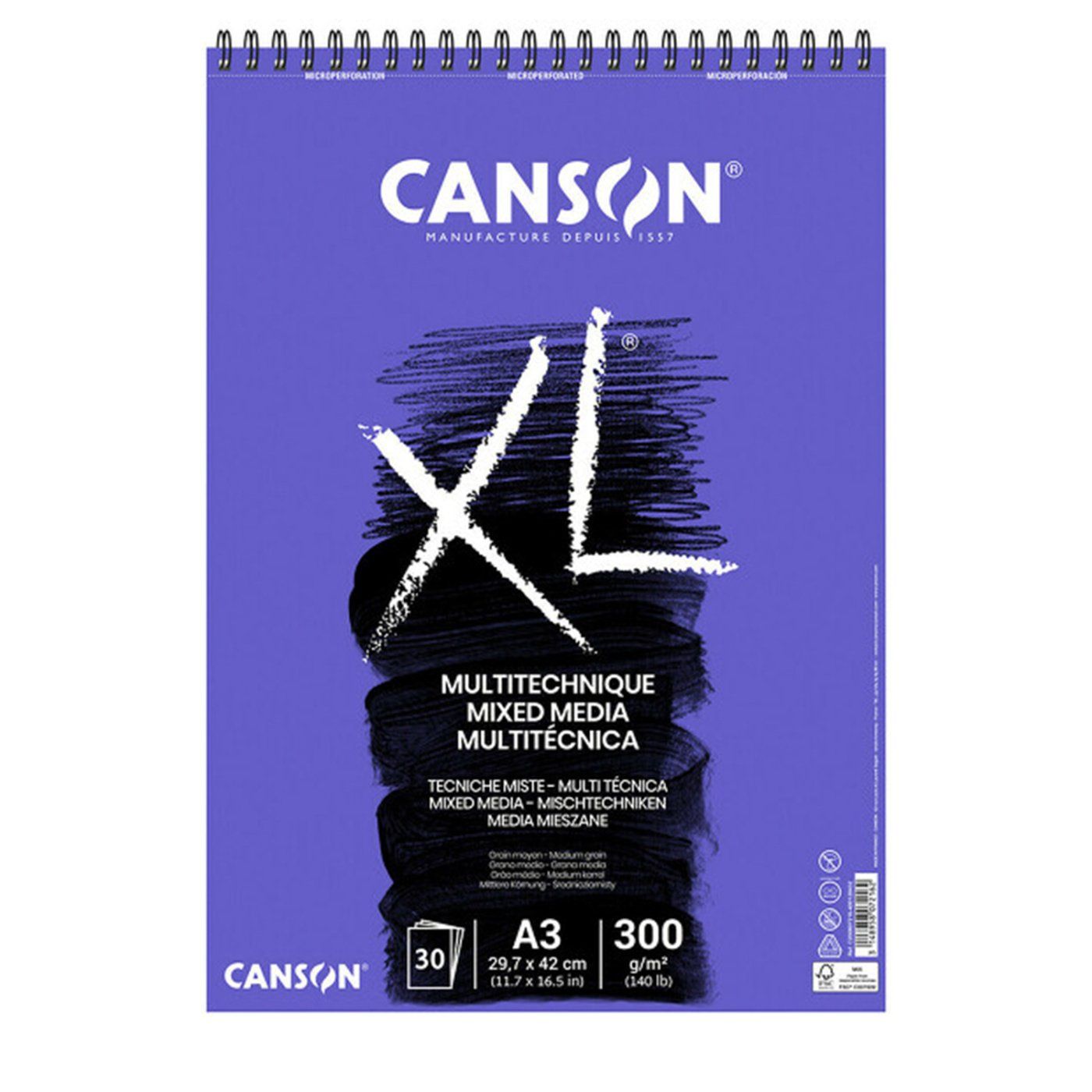 CANSON XL Mix media, A3 300g, 30 listov