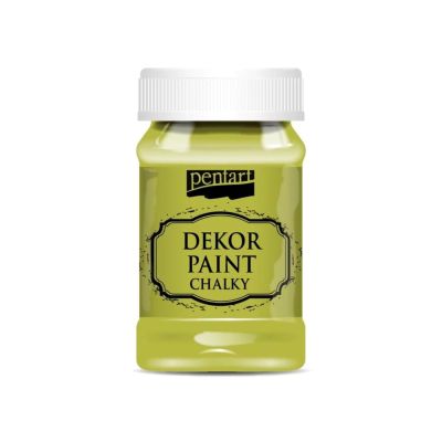 Dekor Paint Soft 100 ml, žltozelená
