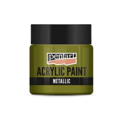 Akrylová farba 50 ml, metalická zlatý dotyk