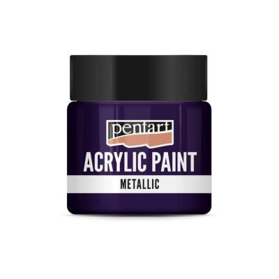 Akrylová farba 50 ml, metalická strieb. fialová