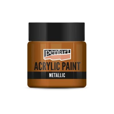 Akrylová farba 50 ml, metalická zlato červená