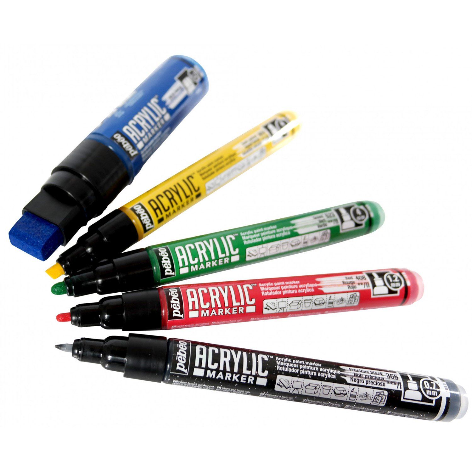 ACRYLIC MARKER 1,2 mm, 54 Glitter green