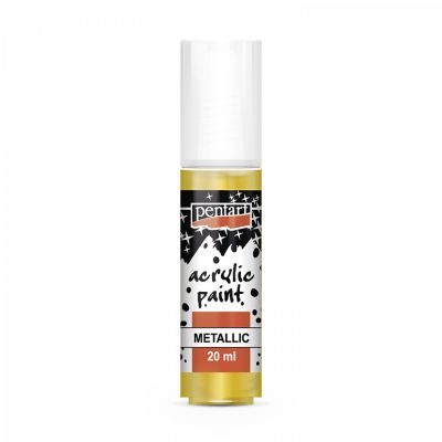 Akrylová farba metalická 20 ml, barokovo zlatá