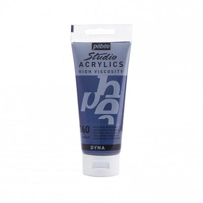 Studio Acrylics 100 ml, 360 Iridescent Blue black