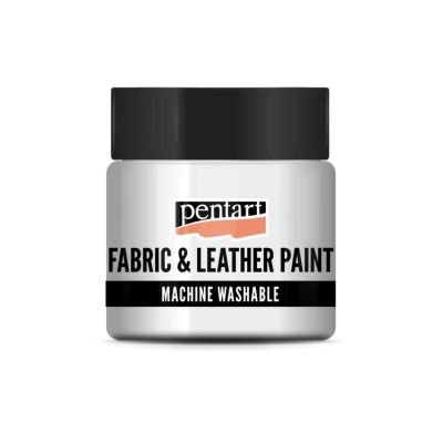 Farba na textil a kožu, 50 ml, biela