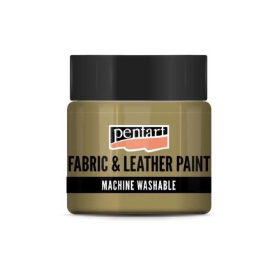 Farba na textil a kožu, 50 ml, glitrová zlatá