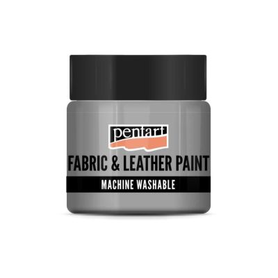 Farba na textil a kožu, 50 ml, glitrová strieborná