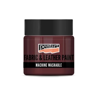 Farba na textil a kožu, 50 ml, glitrová červená