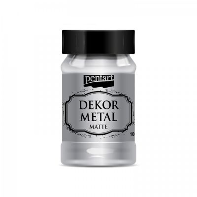 Dekor Metal matná 100 ml, strieborná