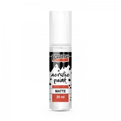 Akrylová farba matná 20 ml, titánovo biela
