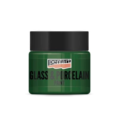 Farba na sklo a porcelán, 30 ml, zelená