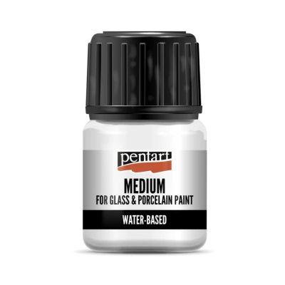 Médium na farby na sklo a porcelán, 30 ml