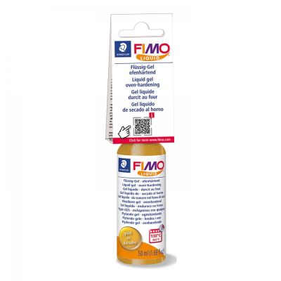 FIMO Liquid Deco Gél 50 ml, tekutý polymér, zlatý
