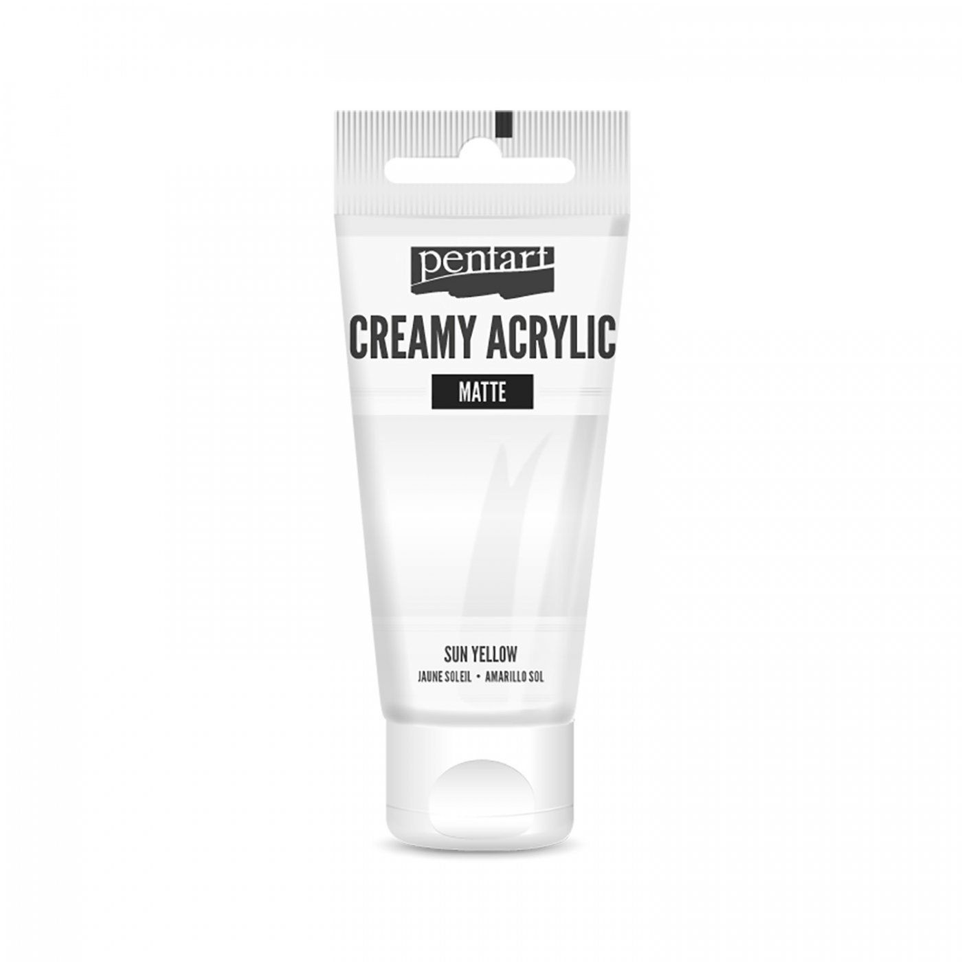 Akrylová farba krémová, matná, biela, 60 ml