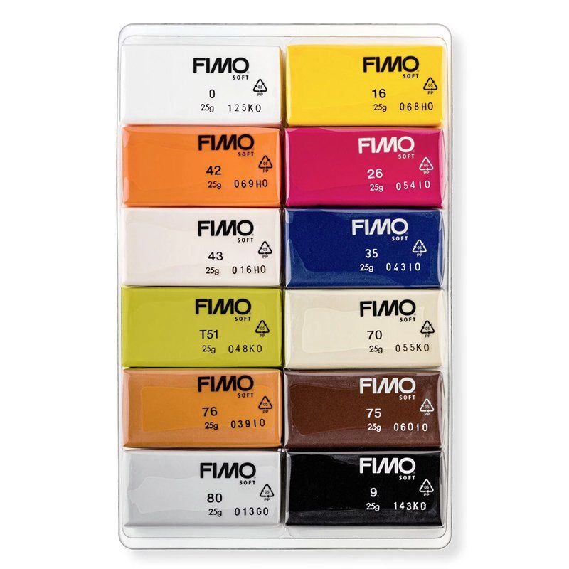 FIMO SOFT Sada NATURAL, 12 x 25 g
