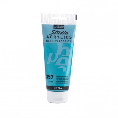 Studio Acrylics 100 ml, 357 Iridescent Blue green