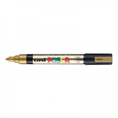 Uni Posca fixka PC-5M, 2,5 mm, zlatá
