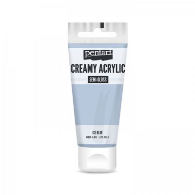 Akrylová farba krémová, pololesklá, ľadová modrá, 60 ml